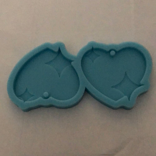 Heart with diamonds