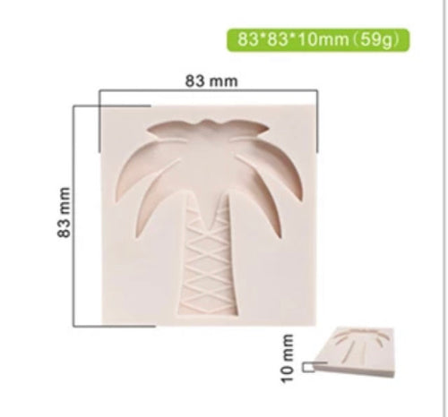 Palm tree keyring mould