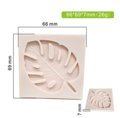 Monstera leaf keyring mould