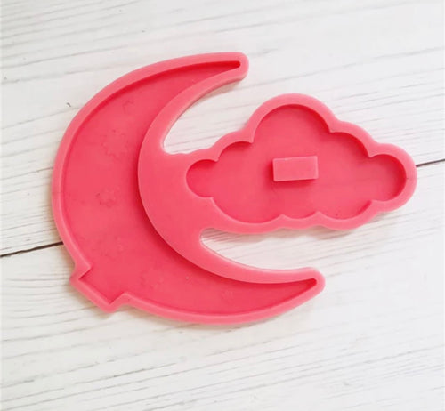 Moon and cloud ring holder