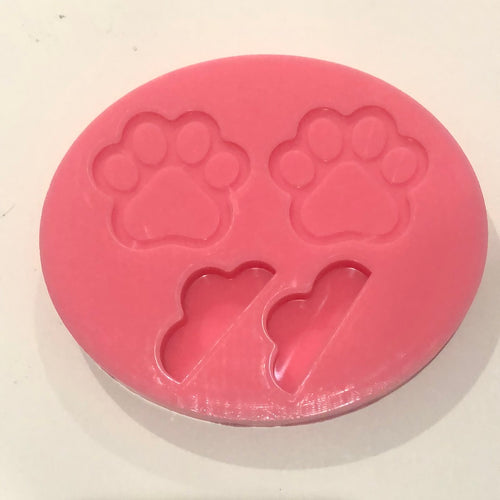 Paw print straw topper