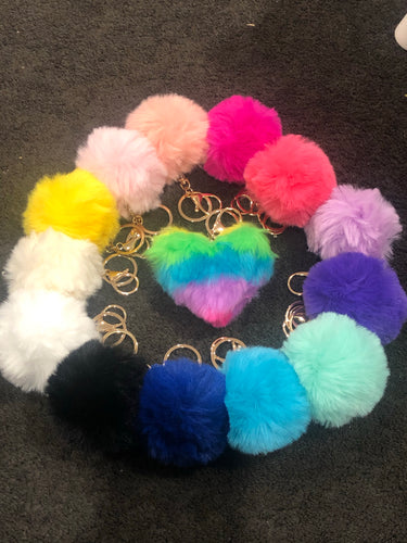 Pom Pom keyrings