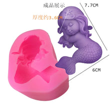 Load image into Gallery viewer, 3D sleeping mermaid mould