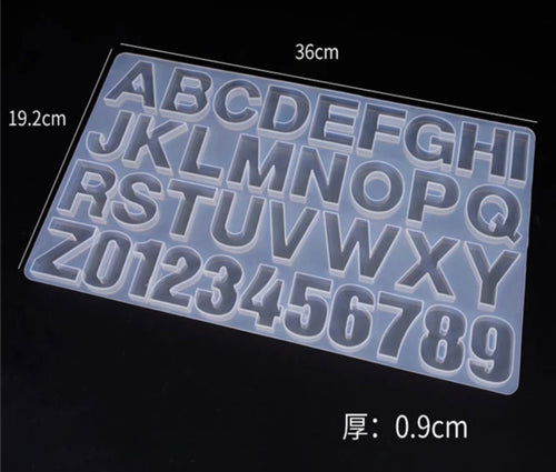 Letter and number mould